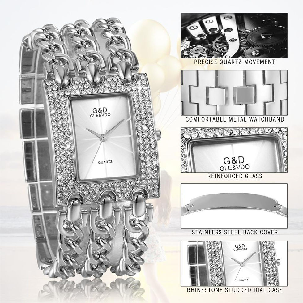 Miniatura: LANCARDO New Top Brand Luxury Women's Watches Alloy Clock Lady's Gold