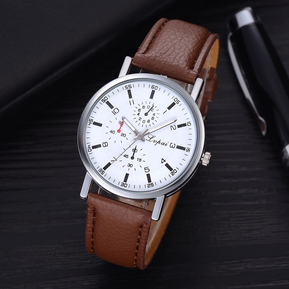 Thumbnail: Unisex Wristwatches Watches For Men Women Leather Mesh Watches Men's