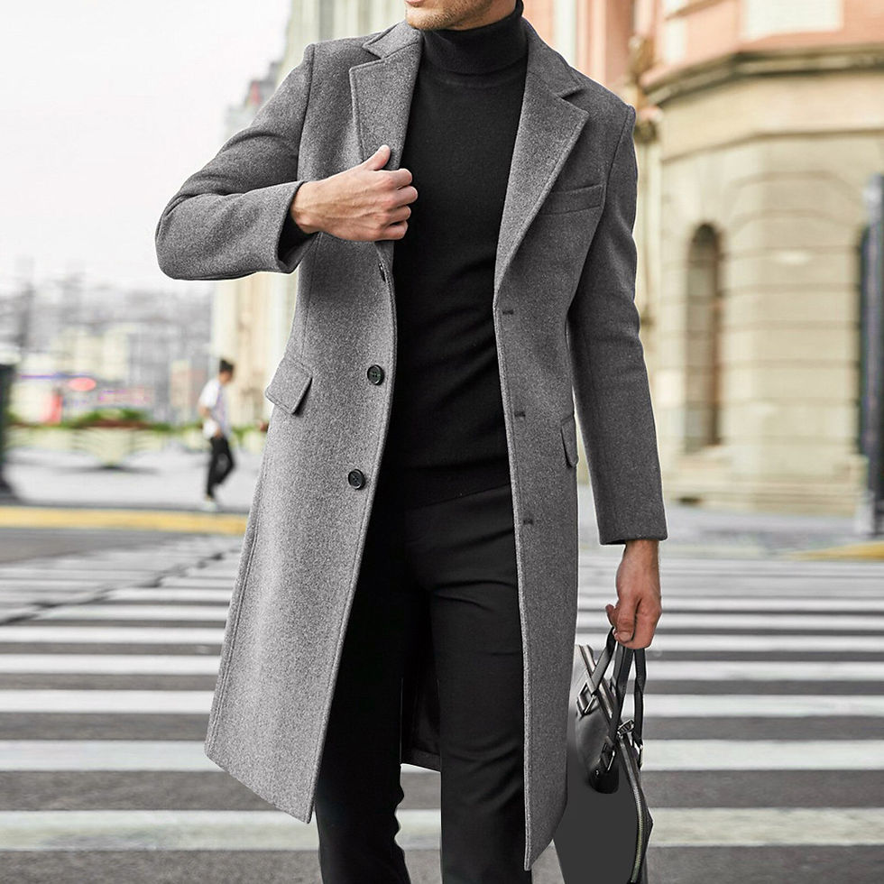 Thumbnail: Men Plus Size Winter Coat Lapel Collar Long Sleeve Padded Leather Jacket