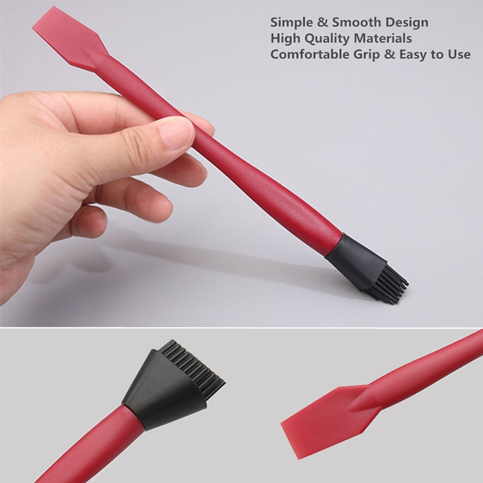 Thumbnail: 4pcs Wide Brush Narrow Brush Flat Scraper Silicone Woodworking Glue Tools Kit