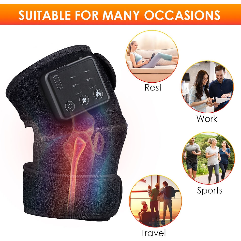 थंबनेल: Electric Heating Knee Massager Far Infrared Joint Physiotherapy Elbow Knee Pad