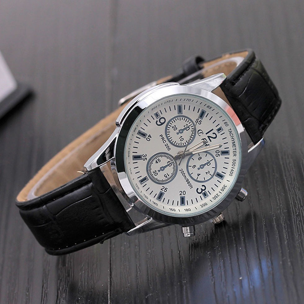 Thumbnail: Watch For Men Free Shiping Quartz Belt Hour Wrist Sport Analog Watch Men's Watc