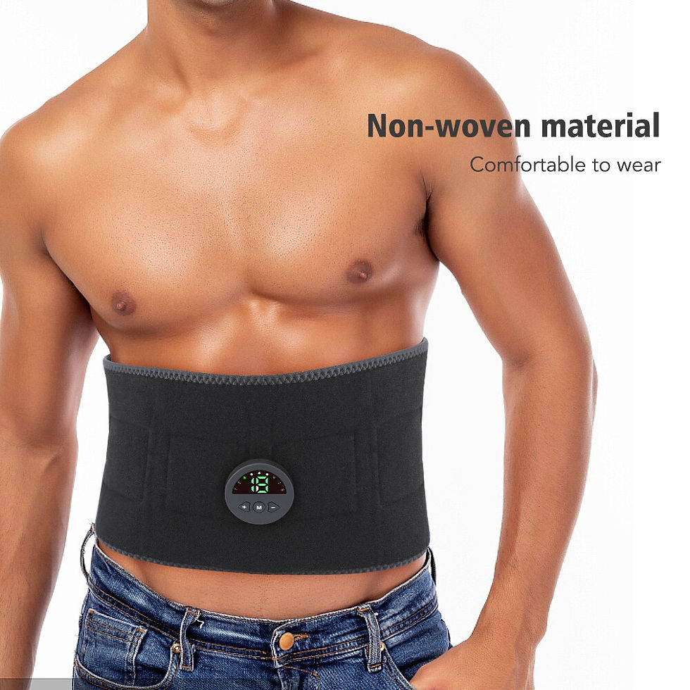 Thumbnail: EMS Electric Abdominal Body Slimming Belt Waist Band Smart Abdomen