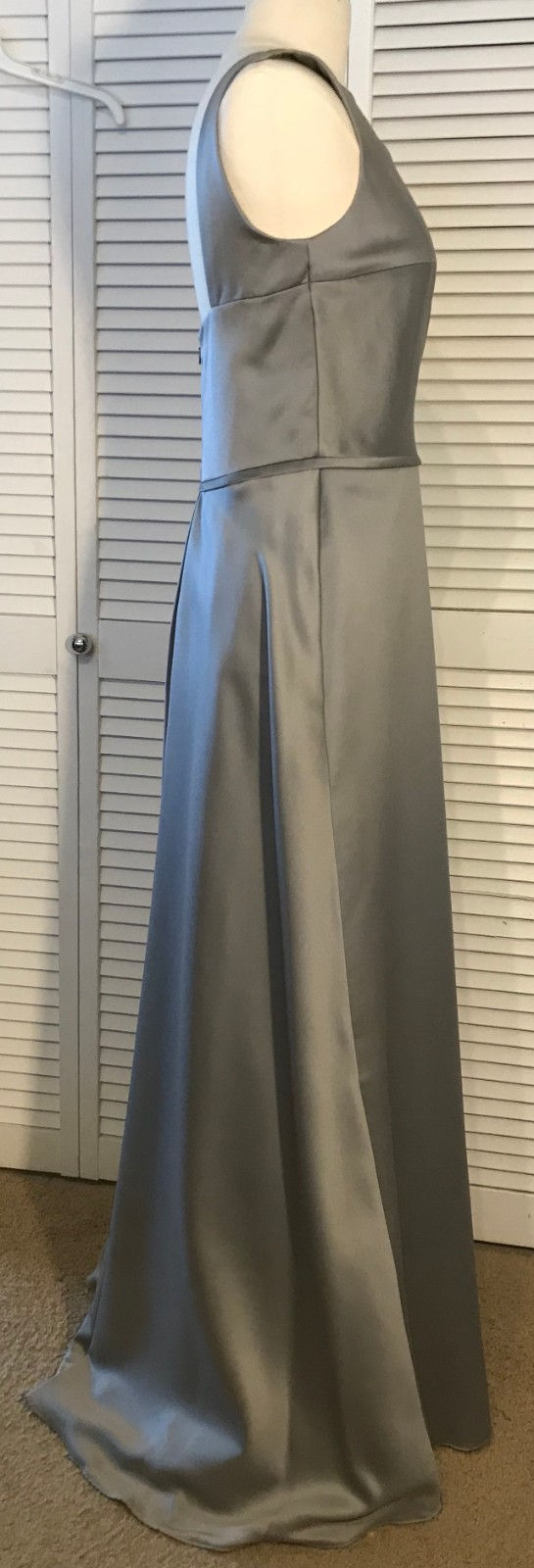 Thumbnail: Watters & Watters Women Dresses Satin Gray Size 8