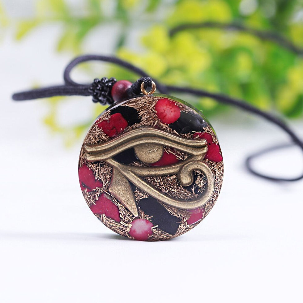 Miniatura: Orgonite Pendant The Eye Of Horus Necklaces Wicca Energy Orgone Necklace