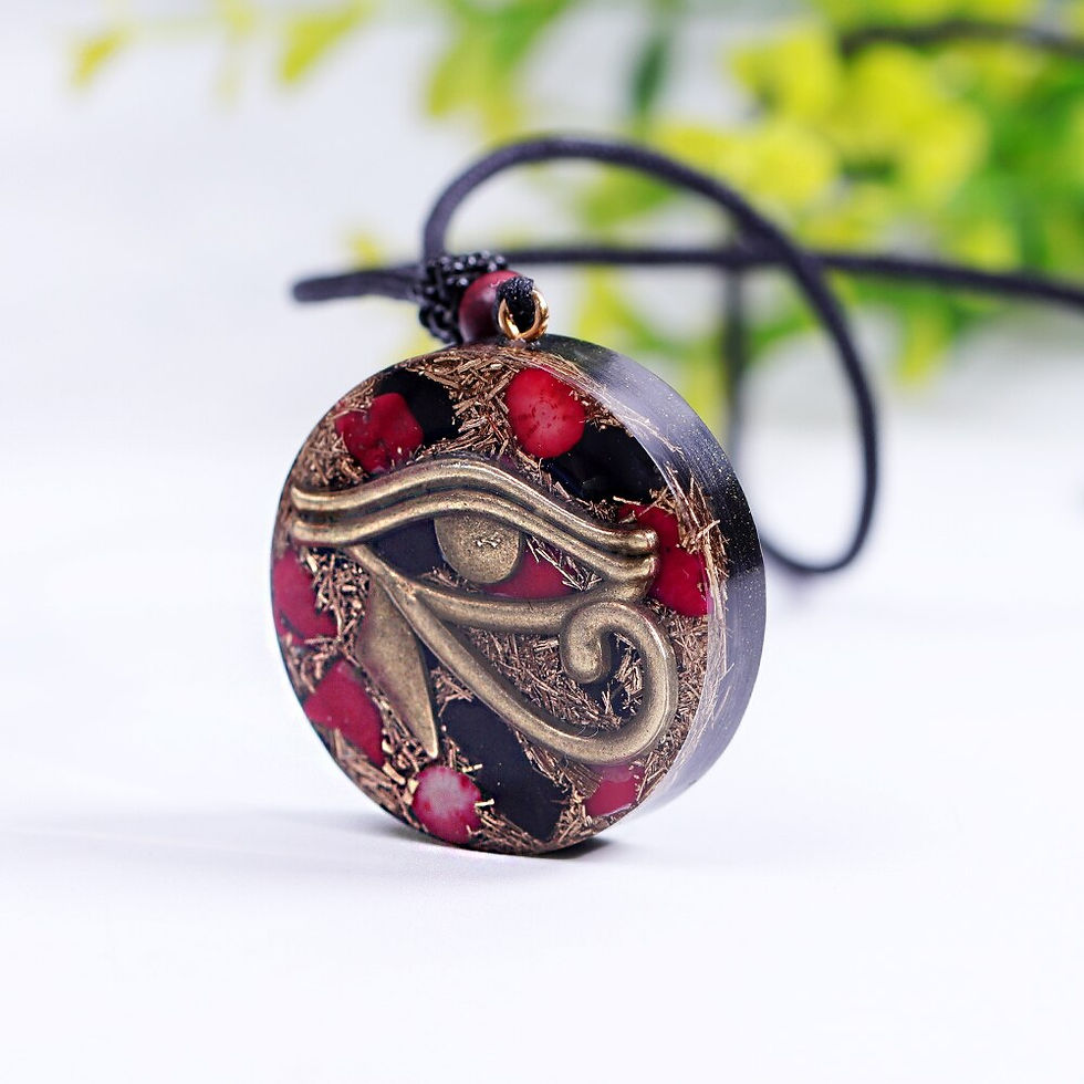 섬네일: Orgonite Pendant The Eye Of Horus Necklaces Wicca Energy Orgone Necklace