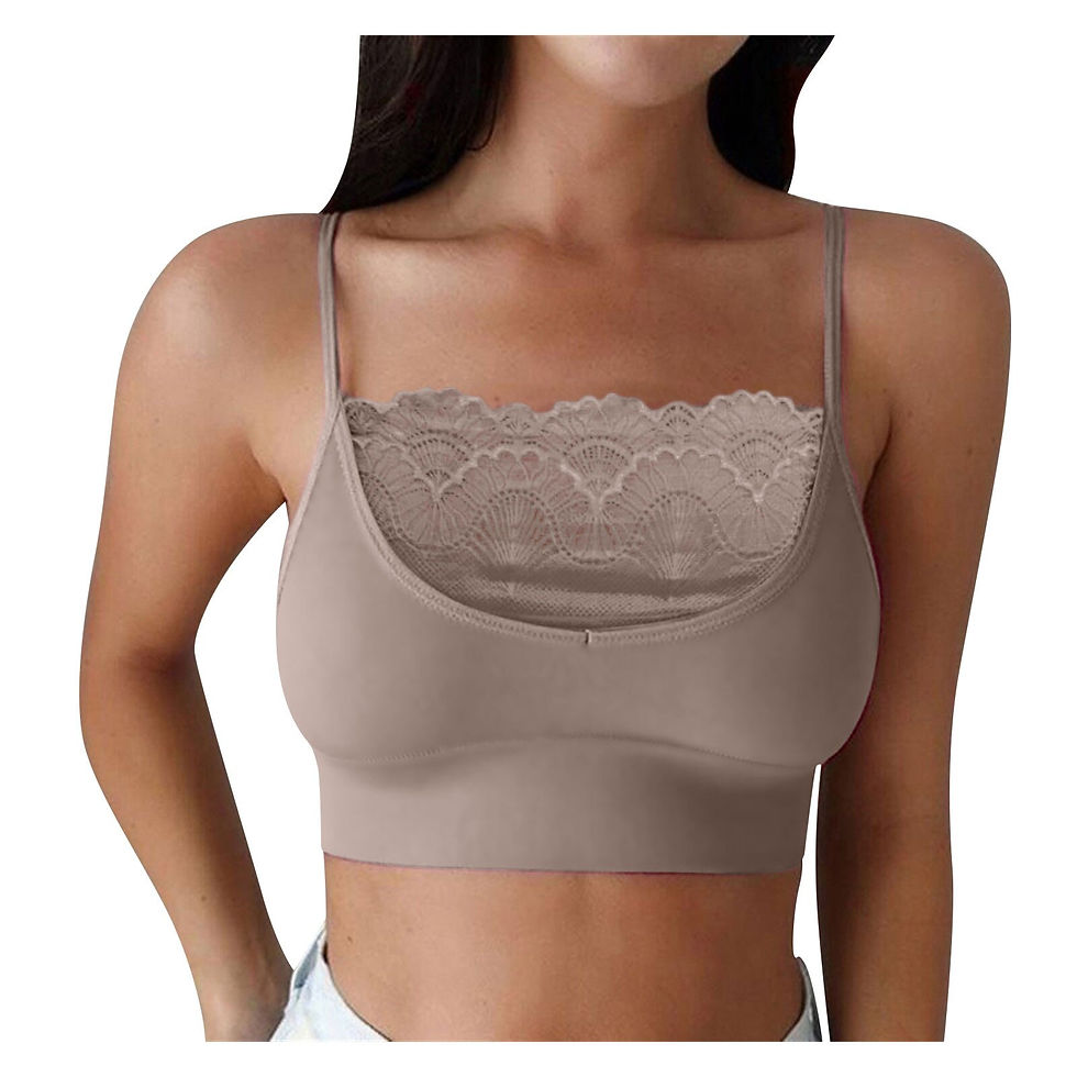 थंबनेल: Women Plus Size Double Strapless Lace Bra Bandeau Tube Strapless Adjustment