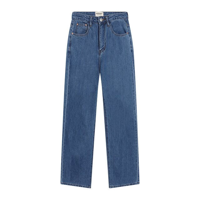 ภาพขนาดย่อ: Depony Black Women's jeans Gradient wide leg jeans for women high waist