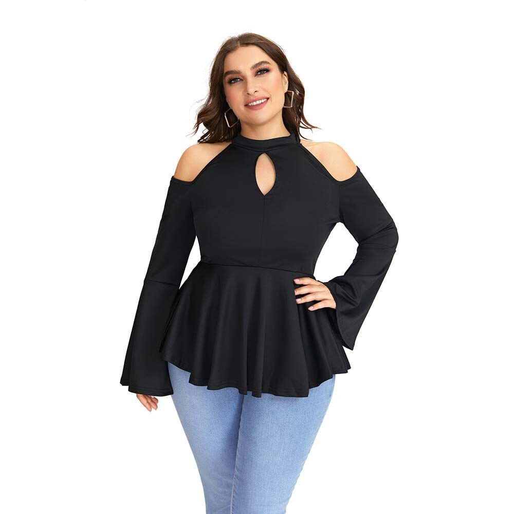 2022 Fashion Off The Shoulder Gorgeous Plus Size Tunic T Shirt Women Clothing