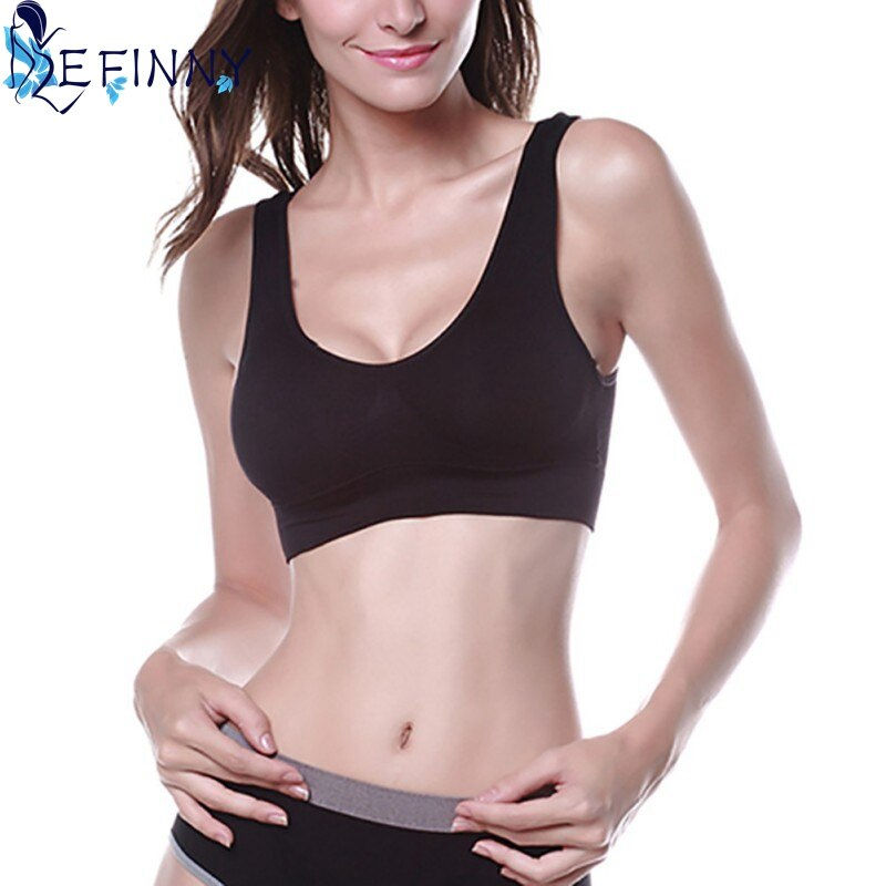 Miniatura: 2020 Lady Shakeproof Stretch Vest Bras Tops Underwear Women Seamless Slim