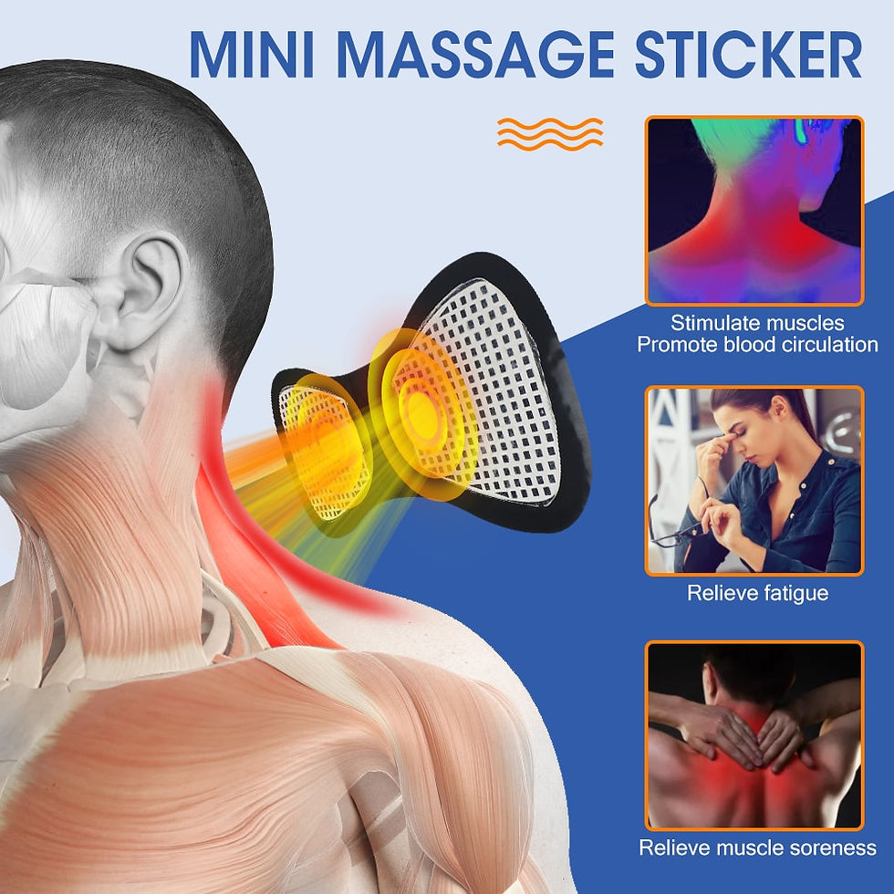 थंबनेल: EMS Neck Massager Electric Cervical Vertebra Massage Patch for Muscle Pain