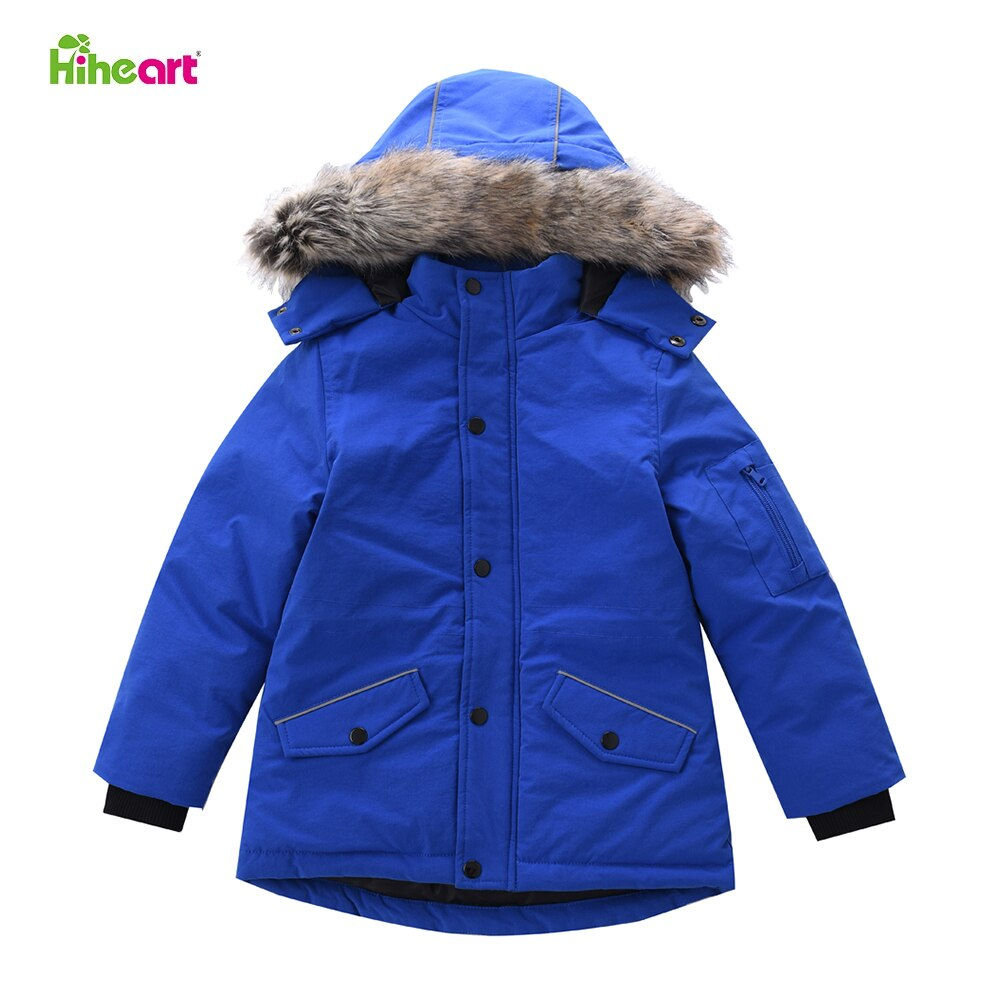 Hiheart -30 Degree Winter Boys Ski Jackets Coats Hooded Waterproof Children