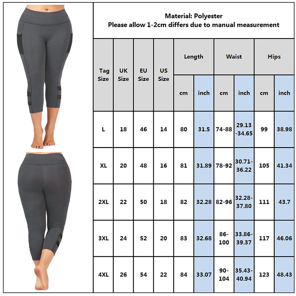 Thumbnail: Plus Size Fitness Push Up Leggings 3/4 Lady's Pants Women High Waist Elastic Sl