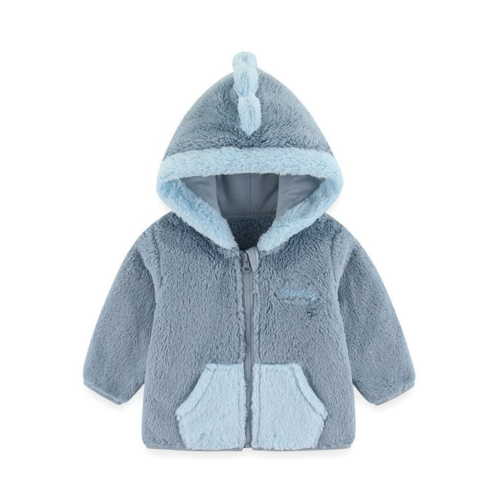 Baywell Kids Girls Warm Plush Hooded Coat Lovely Boy Fashion Zipper Jacket