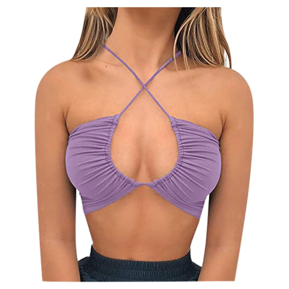 縮圖：Top Vest Point Woman Women's Gorgeous Criss Cross Lace Up Sling Basic Bow Tie