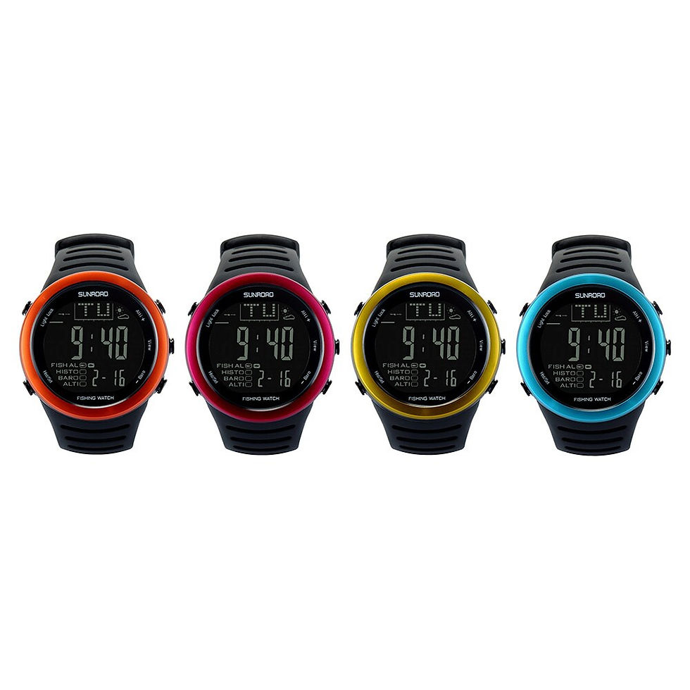 Thumbnail: Men Digital watches outdoor watch clock Fishing weather Altimeter Barometer