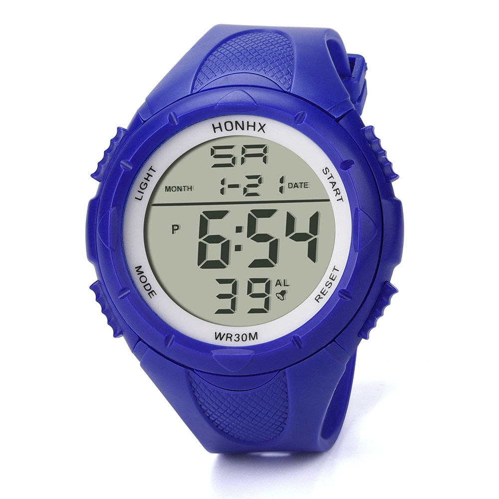 Men's Led Digital Alarm Sport Watch Digital Wristwatches Watches For Men