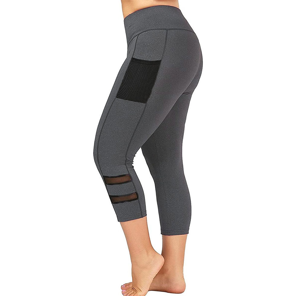 Thumbnail: Plus Size Fitness Push Up Leggings 3/4 Lady's Pants Women High Waist Elastic Sl