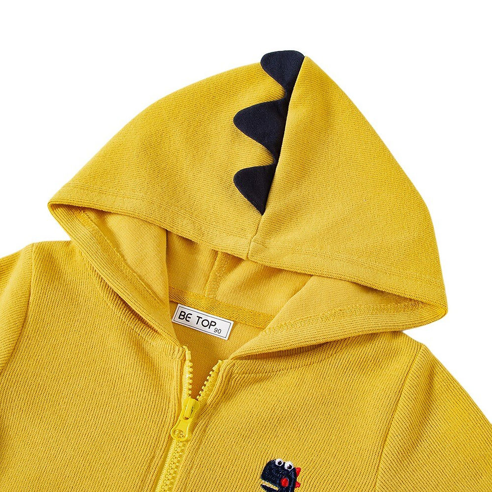 섬네일: Autumn Toddler Boy Hooded Jacket Dinosaur Cartoon Casual Long Sleeve