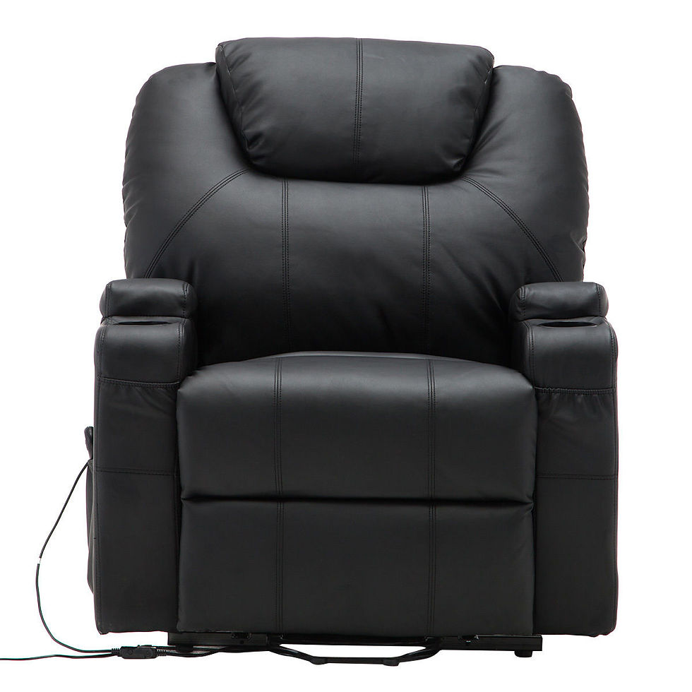 Thumbnail: Giantex Electric Lift Power Recliner Chair Heated Massage Sofa Lounge with