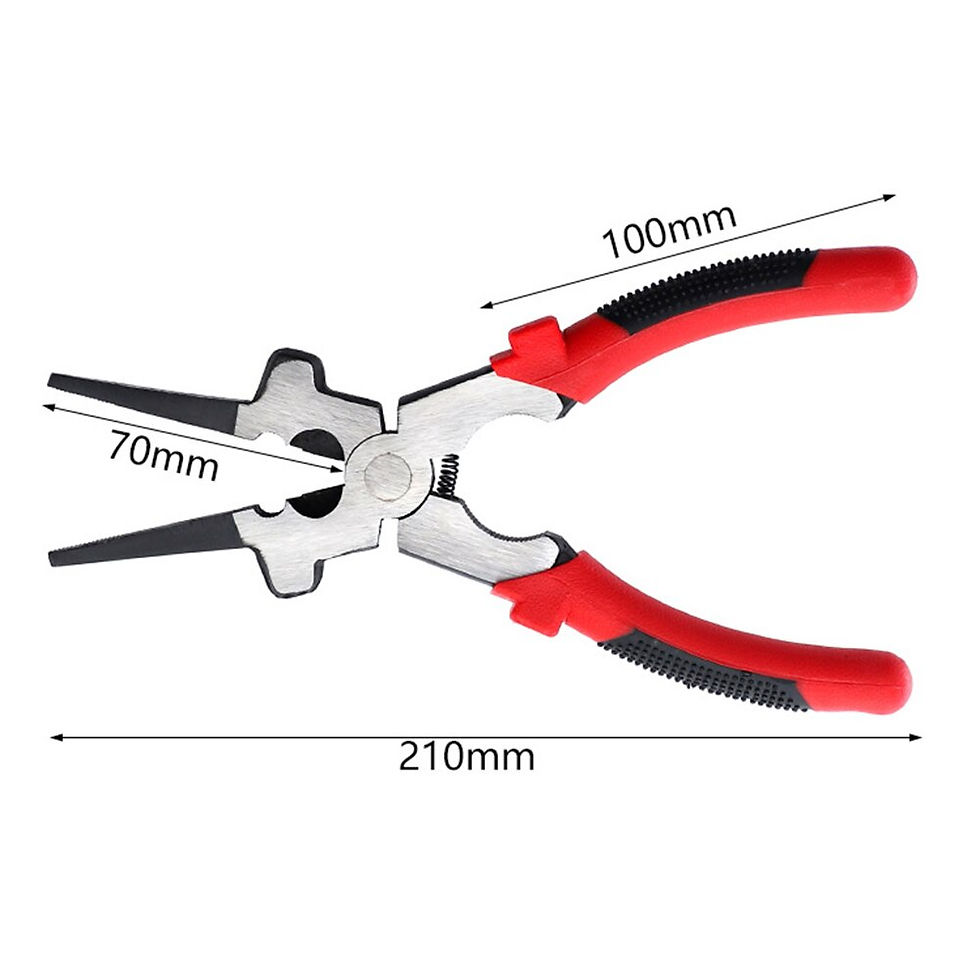 Thumbnail: 8 inch Multi-function Welding Pliers Flat Mouth Pincers Refined High Hardness