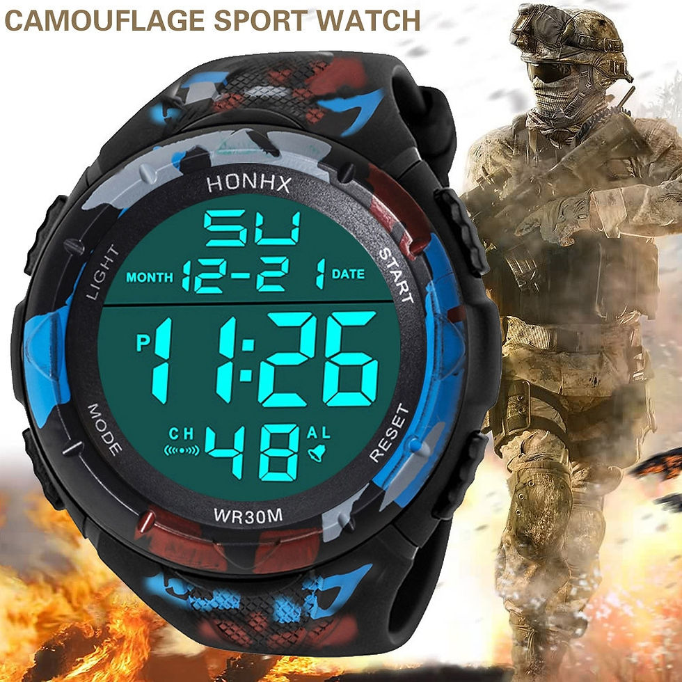 Miniature : Male Analog LED Digital Military Army Sport outdoor Waterproof Wristwatches