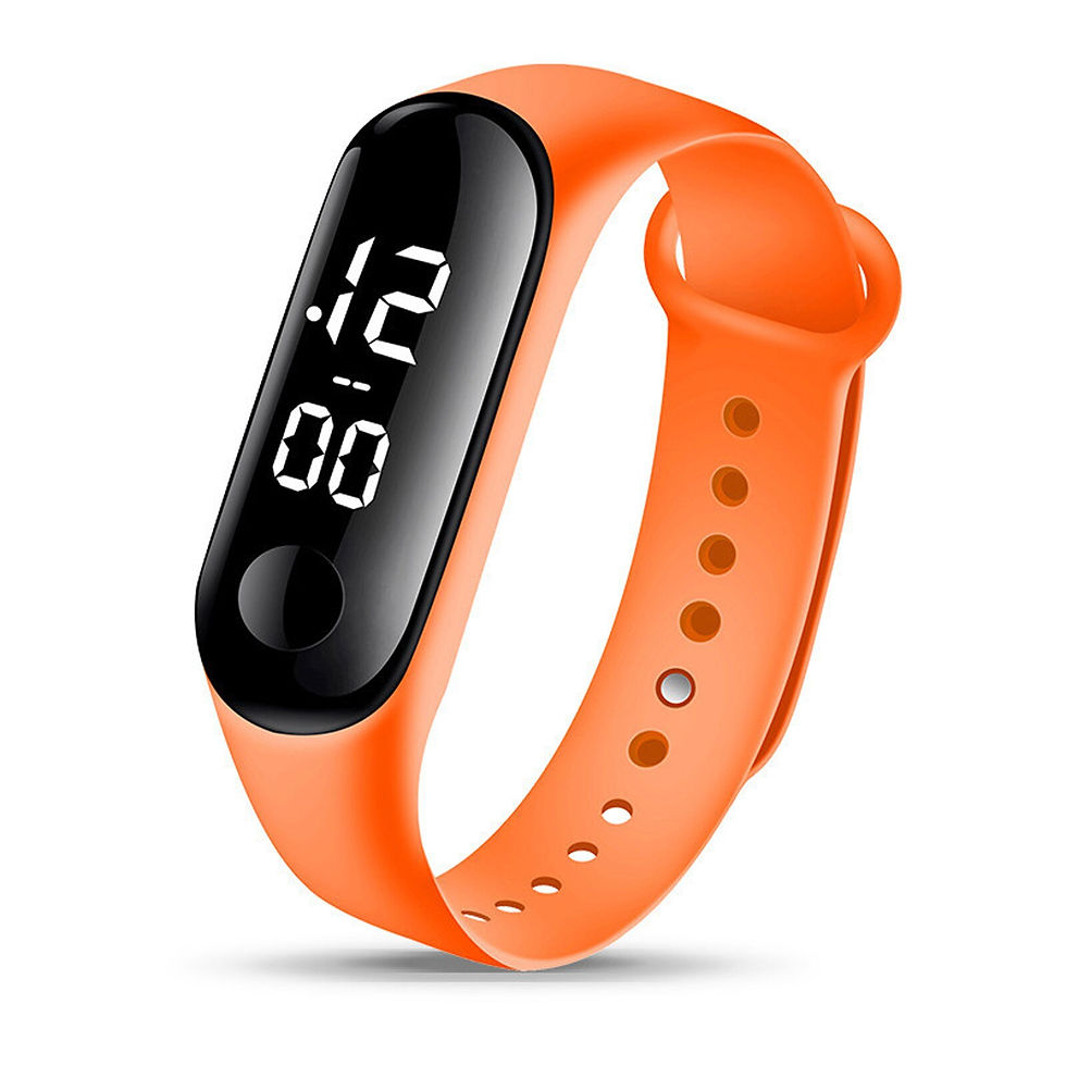 ภาพขนาดย่อ: Digital Wristwatches Led Sports Watch Unisex Silicone Band Wrist Watches
