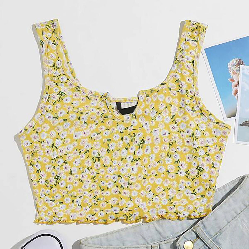 Miniatura: Gorgeous Y2k Camisole Top Woman Summer Cropped Top Butterfly Animal Printing