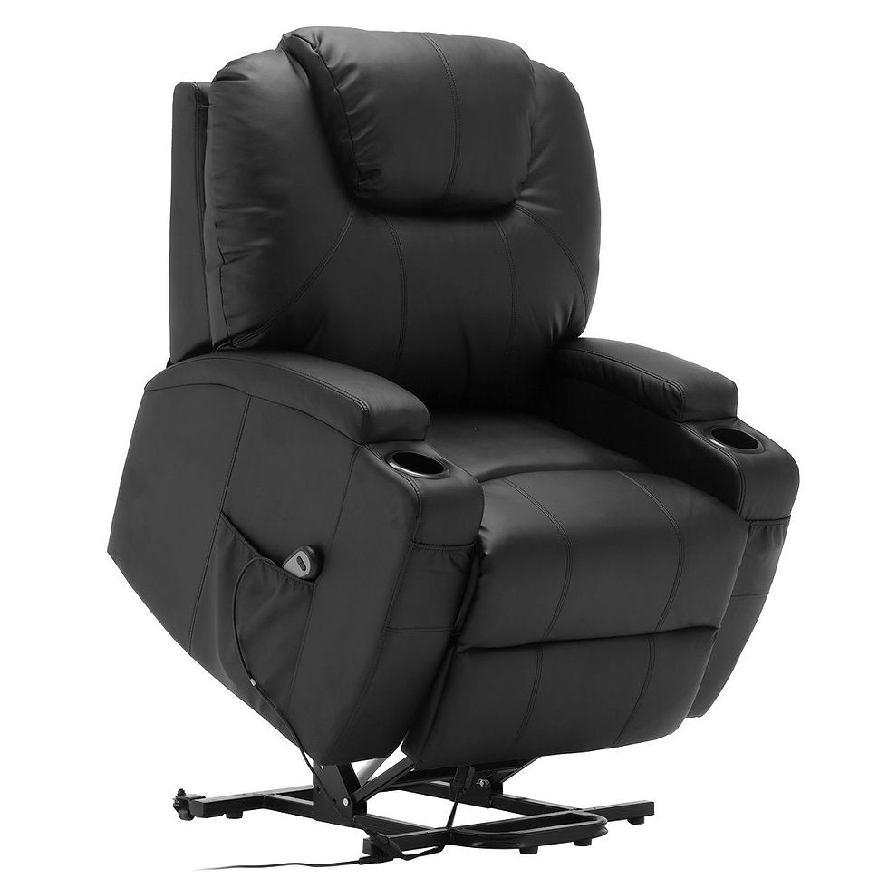 Thumbnail: Giantex Electric Lift Power Recliner Chair Heated Massage Sofa Lounge with