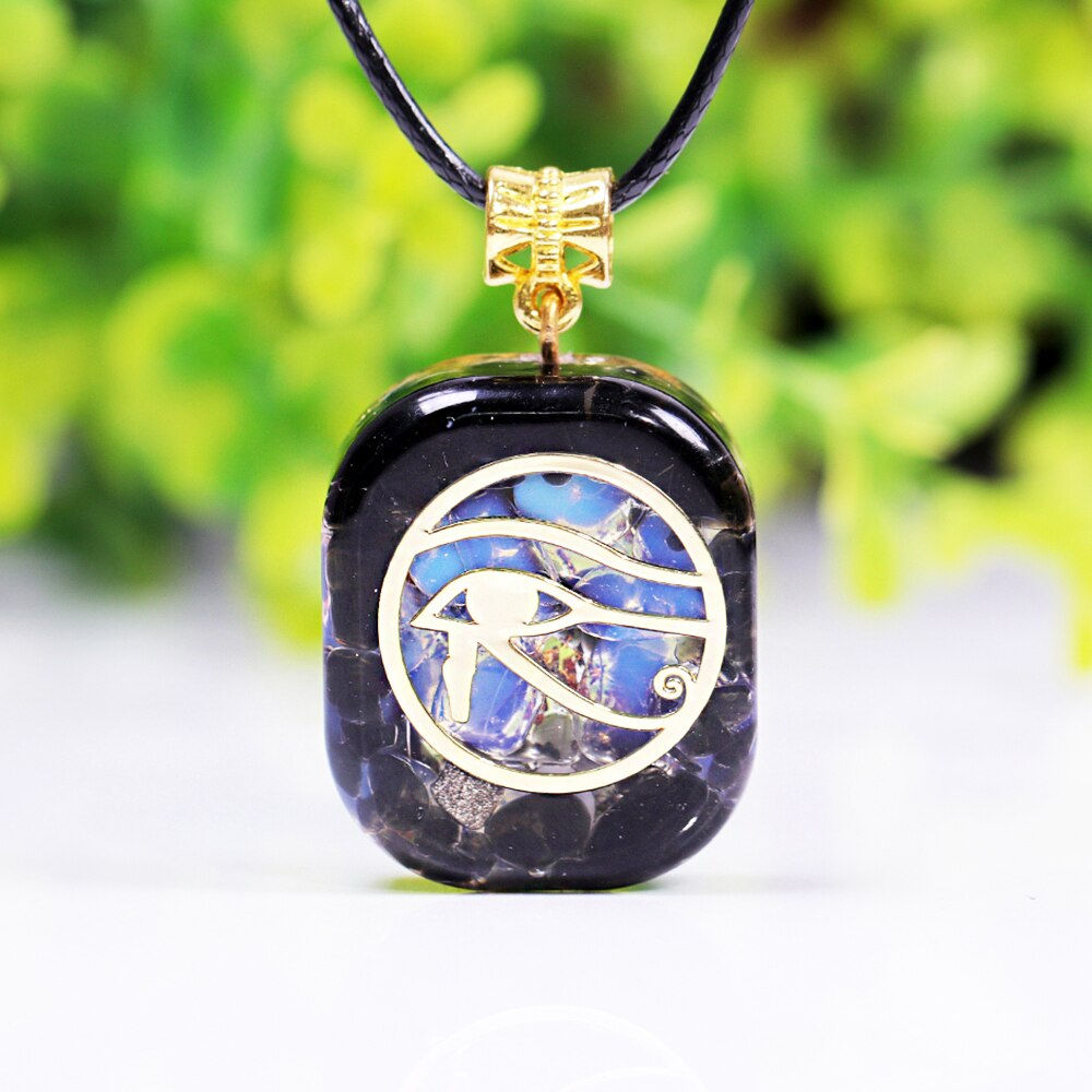 Eye Of Horus Necklace Orgone Pendant Egyptian Ancient Wedjat Eye Of Ra Horus