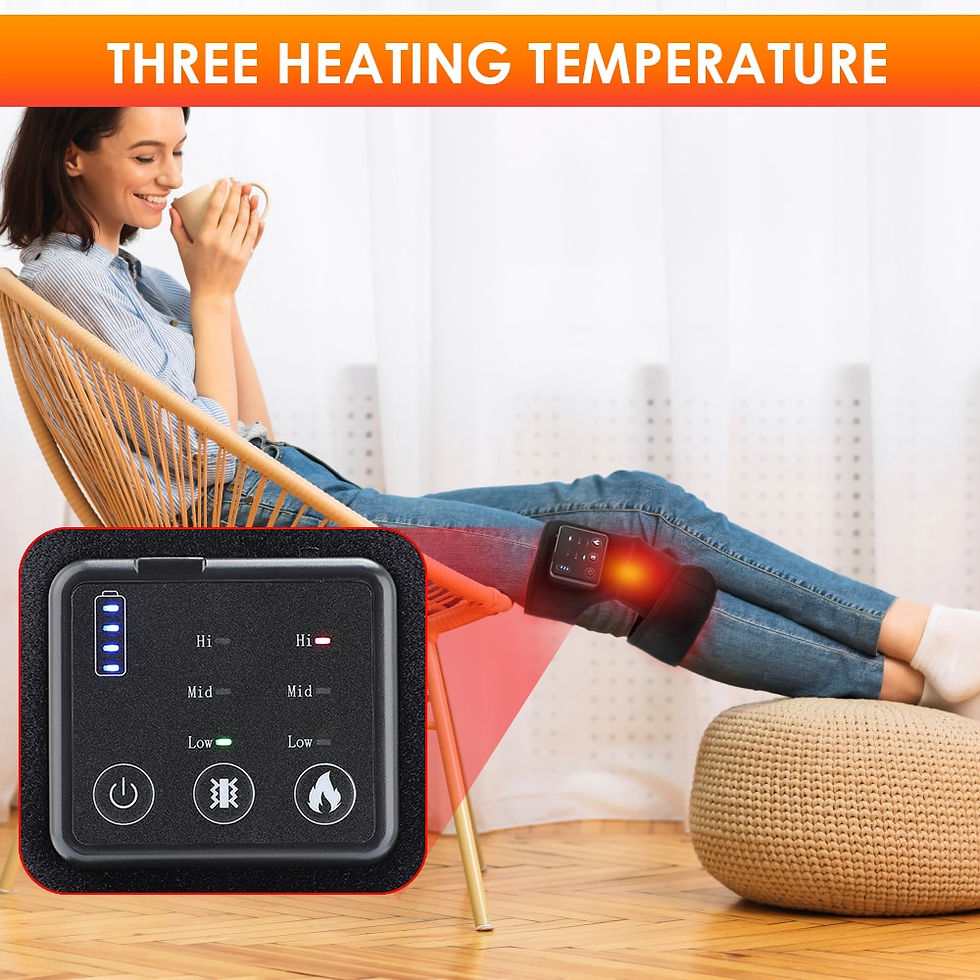 थंबनेल: Electric Heating Knee Massager Far Infrared Joint Physiotherapy Elbow Knee Pad