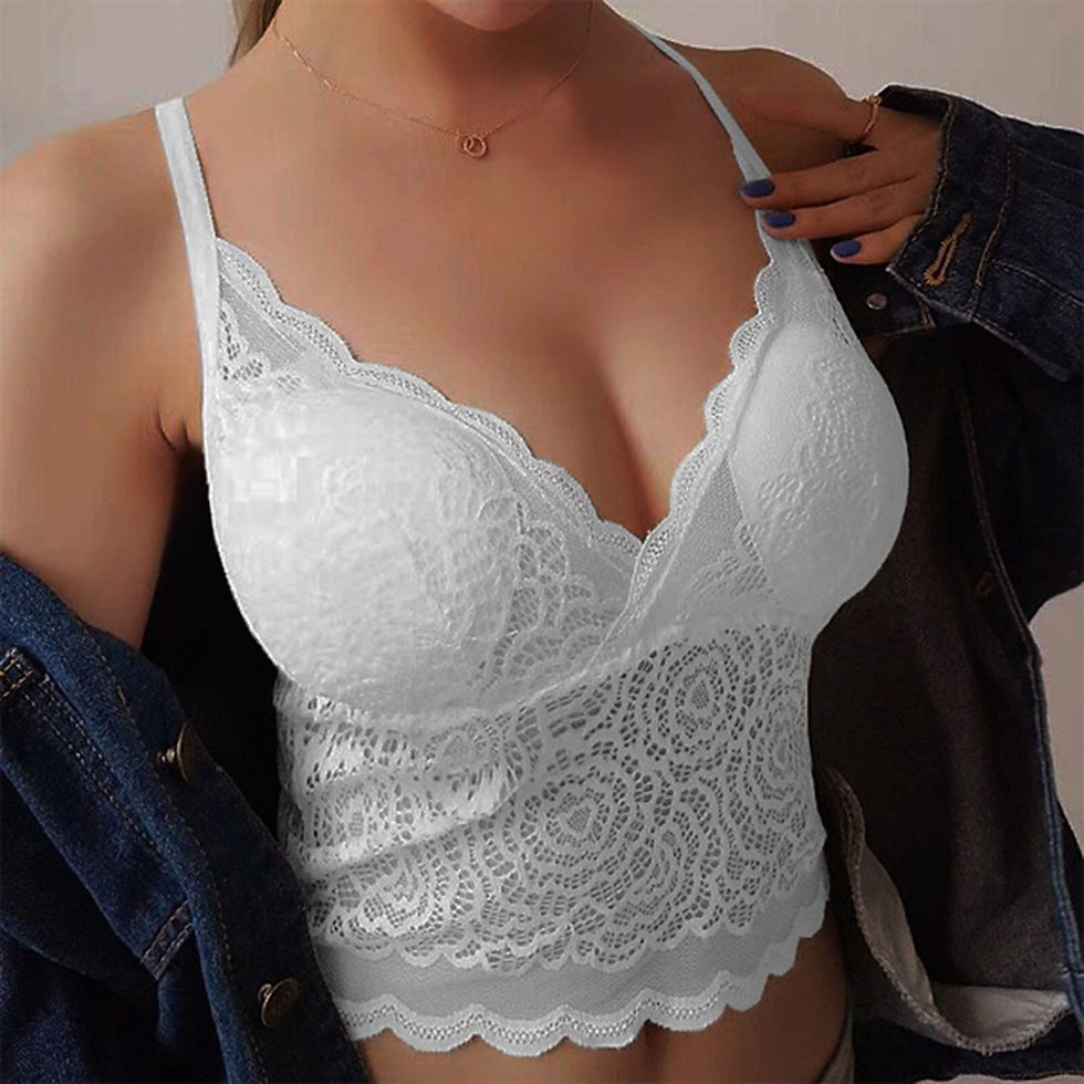 Thumbnail: Women Gorgeous Underwear Black Lace Bralette Push Up Bras For Women Plus Size