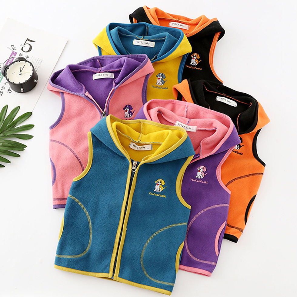 Thumbnail: Children Vest Kids Outerwear Waistcoats Sleeveless Jackets Children's Vest For