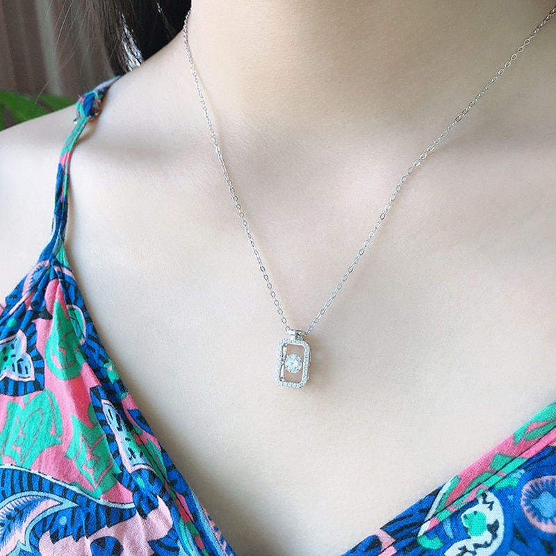 Thumbnail: GEM'S BALLET 925 Sterling Silver Pendant For Women Wedding Jewelry Twinkle
