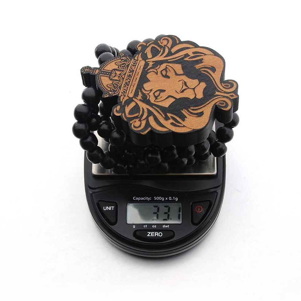 Thumbnail: SOMEHOUR King Lion Africa Map Pendant Necklace String Wood Beads Chains