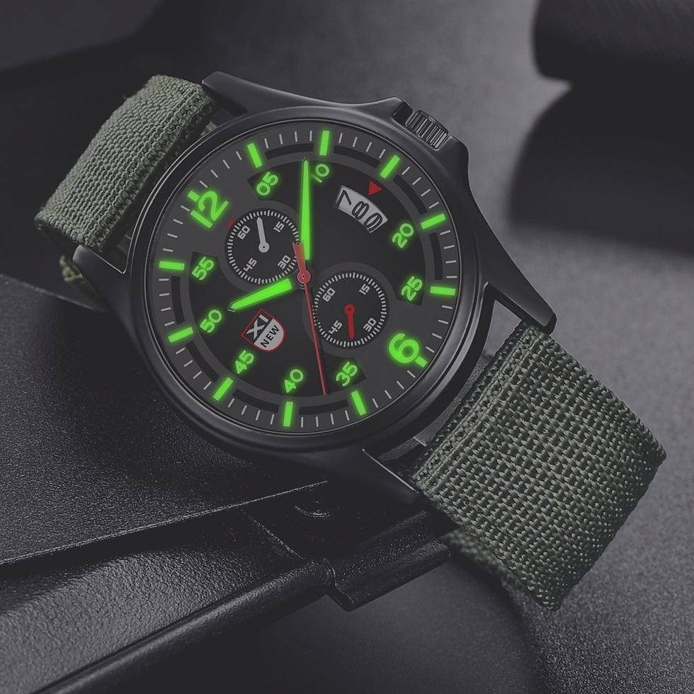 Thumbnail: Military Nylon Digital Wristwatches Watches For Men Waterproof Date Quartz