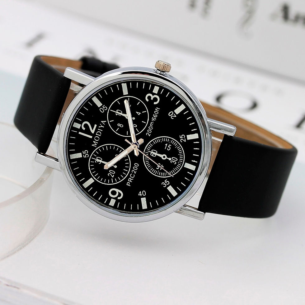Miniatura: Hot Sale Reloj Hombre Three Eye Watches Quartz Men's Watch Wristwatches