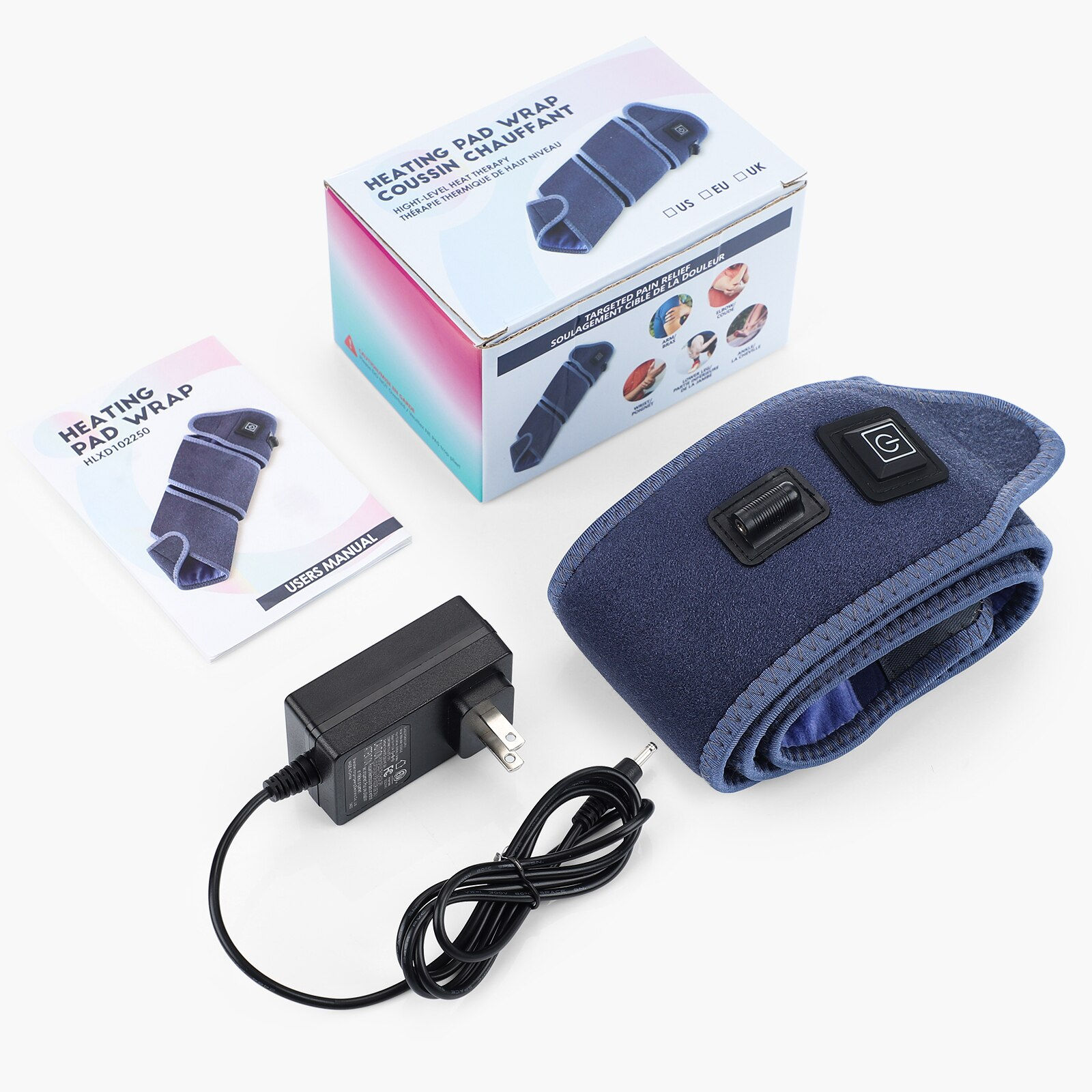 Heating Pad Wrap For Arm Elbow Wrist Foot Leg Knee Massager Joint Relieve Pain