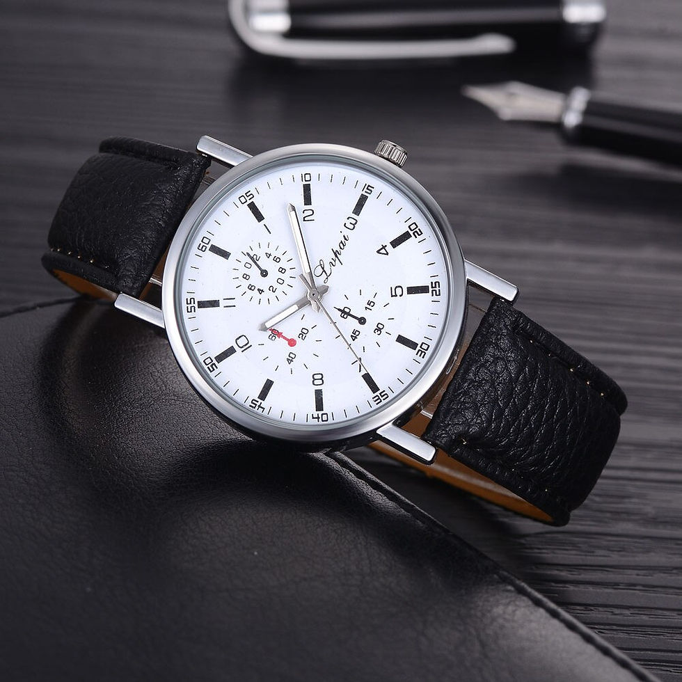 Thumbnail: Unisex Wristwatches Watches For Men Women Leather Mesh Watches Men's