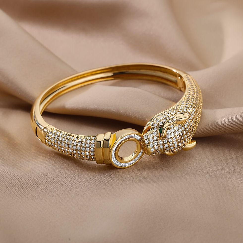 Thumbnail: New Fashion Hip Hop Animal Bracelet Jewelry Women Men Exaggerated Cubic