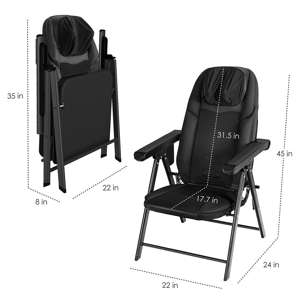 Miniatura: COMFIER Portable Folding Massage Chair Shiatsu Neck and Back Massager
