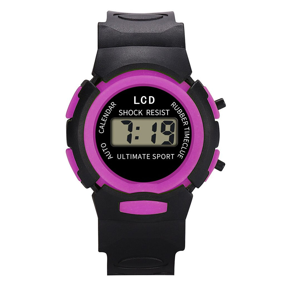 ภาพขนาดย่อ: Casual Children Girls Analog Digital Sport Led Electronic Waterproof Wrist Watch
