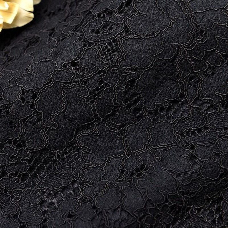 Thumbnail: PEONFLY Elegant Women Blazer Long Sleeve Hollow Out Female Jacket Lace