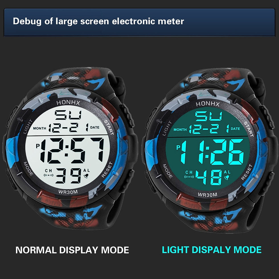 Miniature : Male Analog LED Digital Military Army Sport outdoor Waterproof Wristwatches