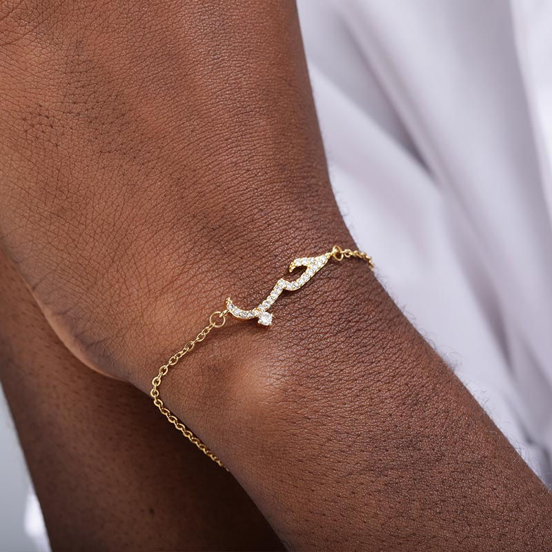 Thumbnail: Charm Lovely Arabic CZ Love Statement Bracelets & Bangle For Women Men