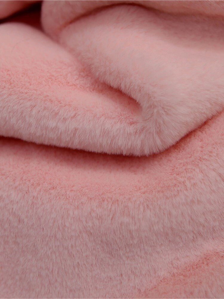 Thumbnail: HStar Women Mink Faux Fur Coat Solid Female Turn Down Collar Winter Warm