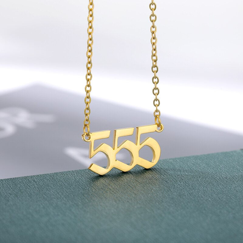 Miniatura: Angel Number Necklaces 111 222 333 444 555 777 888 999 666 Devil Necklace