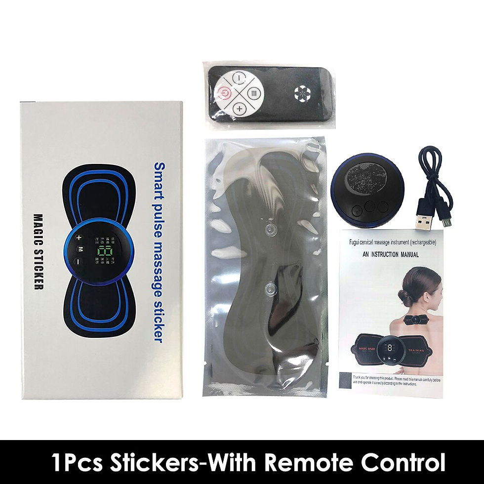 Thumbnail: EMS Neck Massager Electric Cervical Vertebra Massage Patch for Muscle Pain
