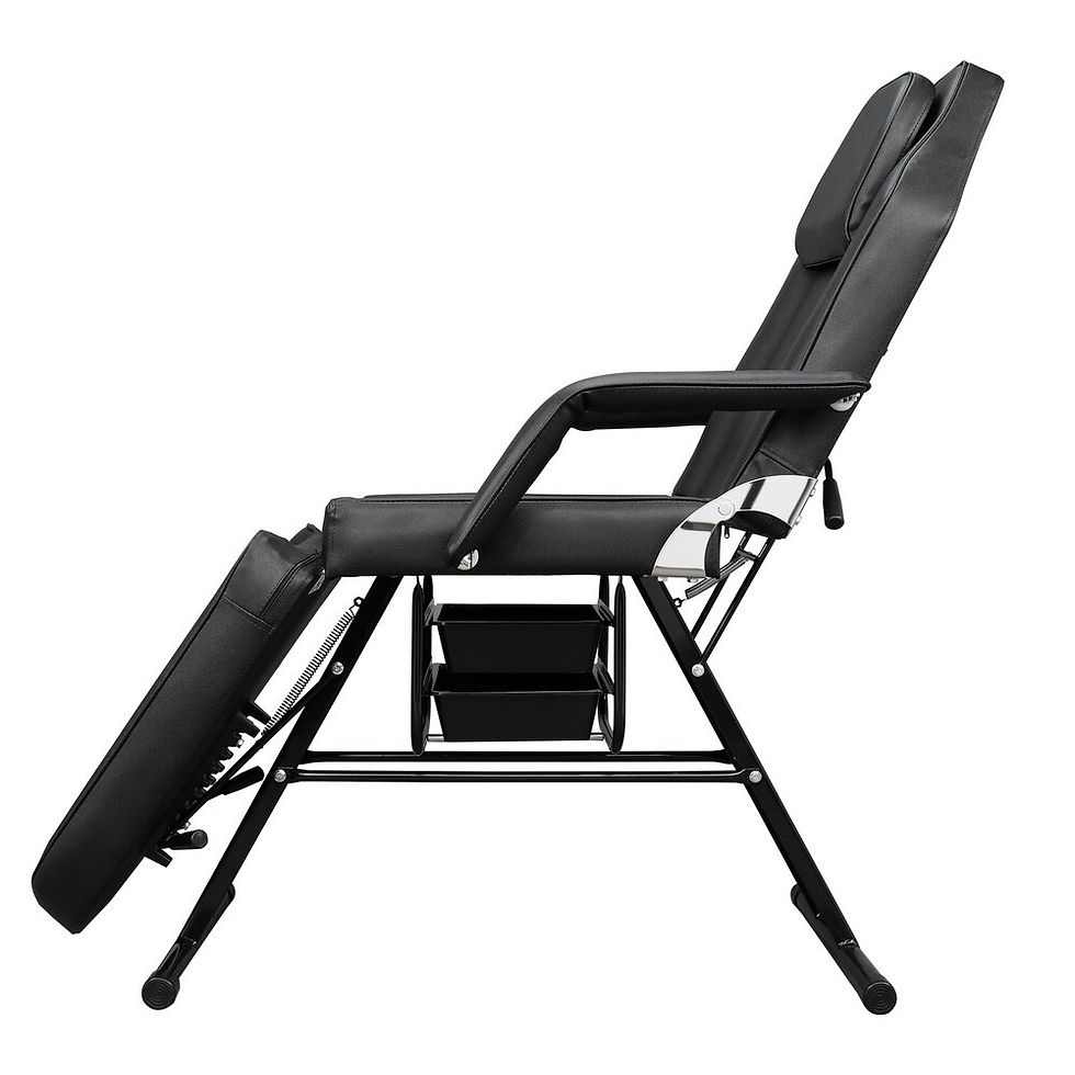 Thumbnail: Dual-purpose Barber Chair with Drawer Beauty Bed Salon SPA Pedicure Massage