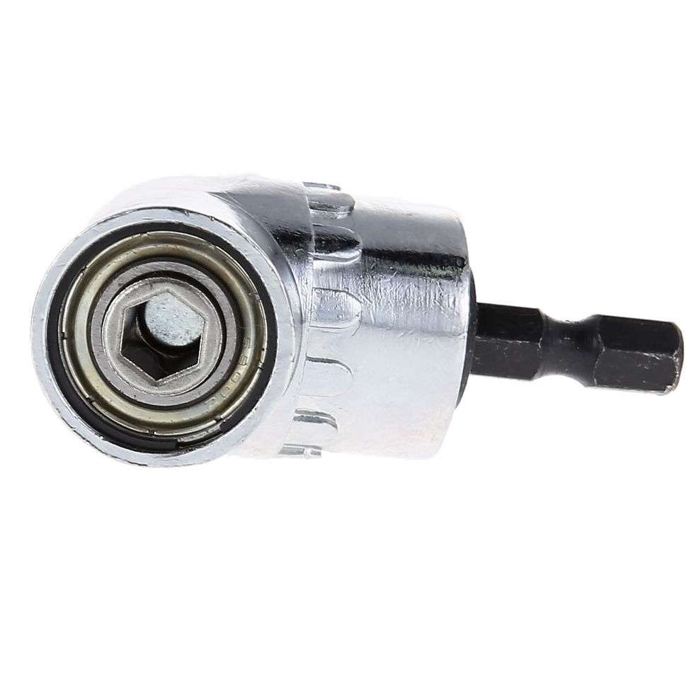 Thumbnail: Adjustable 105 Degree Right Angle Driver Screwdriver Hand Tools Set 1/4 Hex